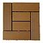 Terasová dlaždica WPC Teak 300x300 mm
