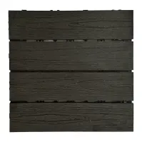 Terasová dlaždica drevená štruktúra Antracit 300x300 mm