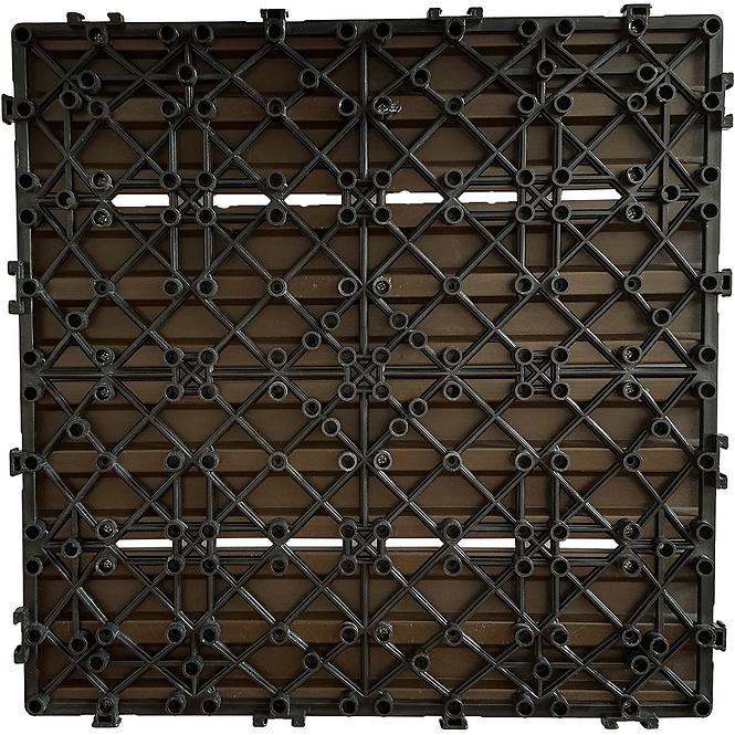 Terasova dlazdica drevena struktura Antracit 300X300,3