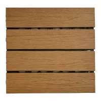 Terasová dlaždica WPC -  drevená štruktúra Antracit 300x300 mm