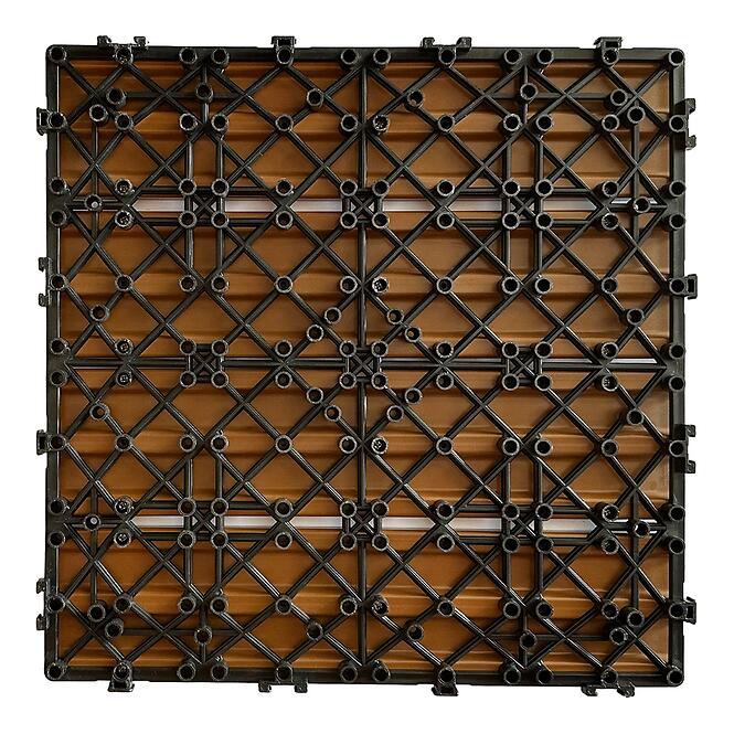 Terasová dlaždica WPC -  drevená štruktúra Teak 300x300 mm