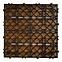 Terasová dlaždica WPC -  drevená štruktúra Teak 300x300 mm,2