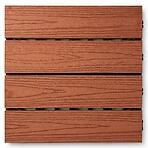 Terasová dlaždica WPC -  drevená štruktúra Teak 300x300 mm