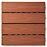 Terasová dlaždica WPC -  drevená štruktúra Teak 300x300 mm