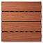 Terasová dlaždica WPC -  drevená štruktúra Teak 300x300 mm