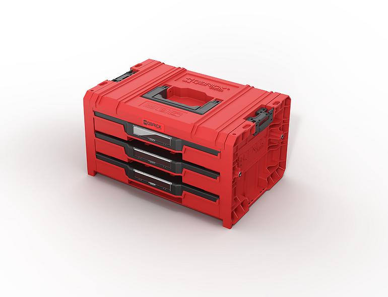 Qbrick System Pro Red Ultra HD Drawer Workshop Set 4,4