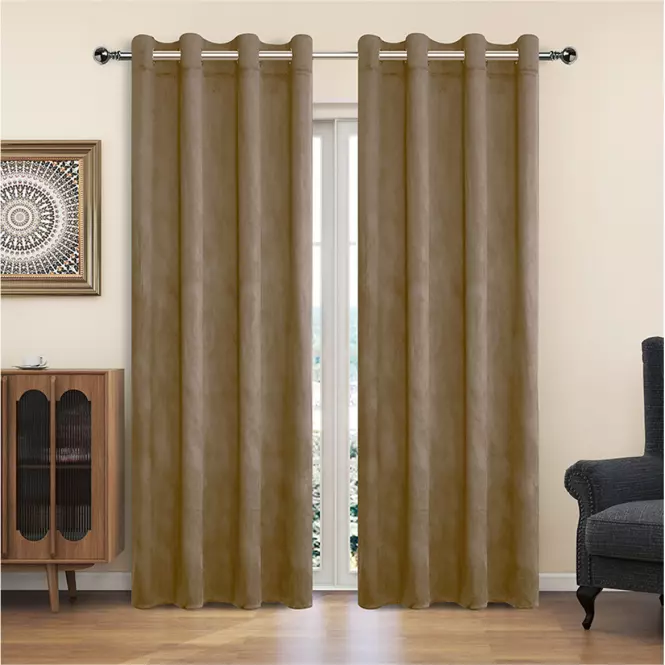 Záves na krúžkoch YC11932/200G/006/140x250 cm béžový