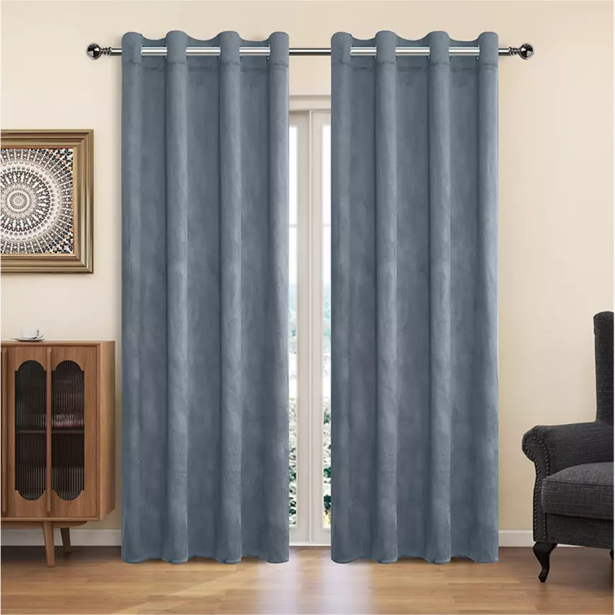 Záves na krúžkoch YC11932/200G/023/140x250 cm sivý