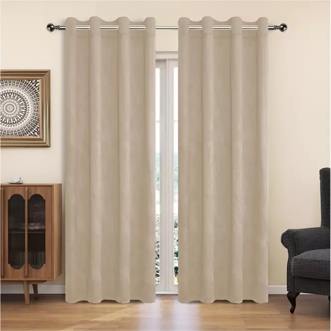 Záves na krúžkoch YC11932/200G/027/140x250 cm béžový