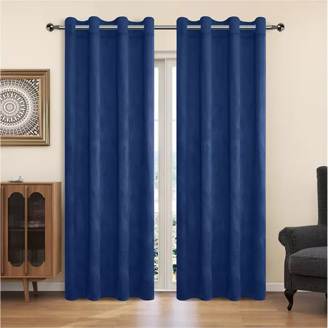 Záves na krúžkoch YC11932/200G/059/140x250 cm nebeská modrá