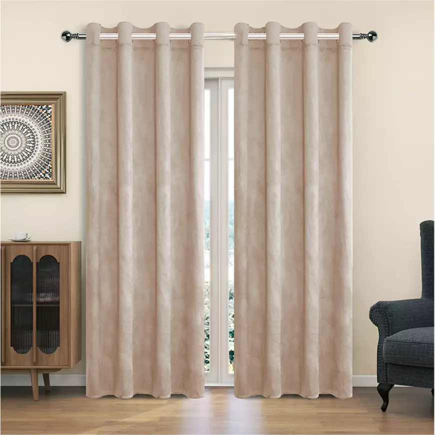 Záves na krúžkoch YC11932/200G/060/140x250 cm béžový