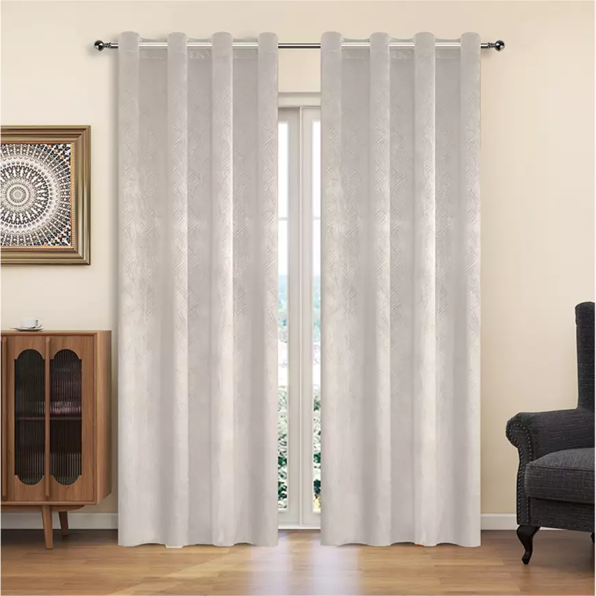 Záves na krúžkoch YC11940/200G/200G/113/140x250 cm béžový
