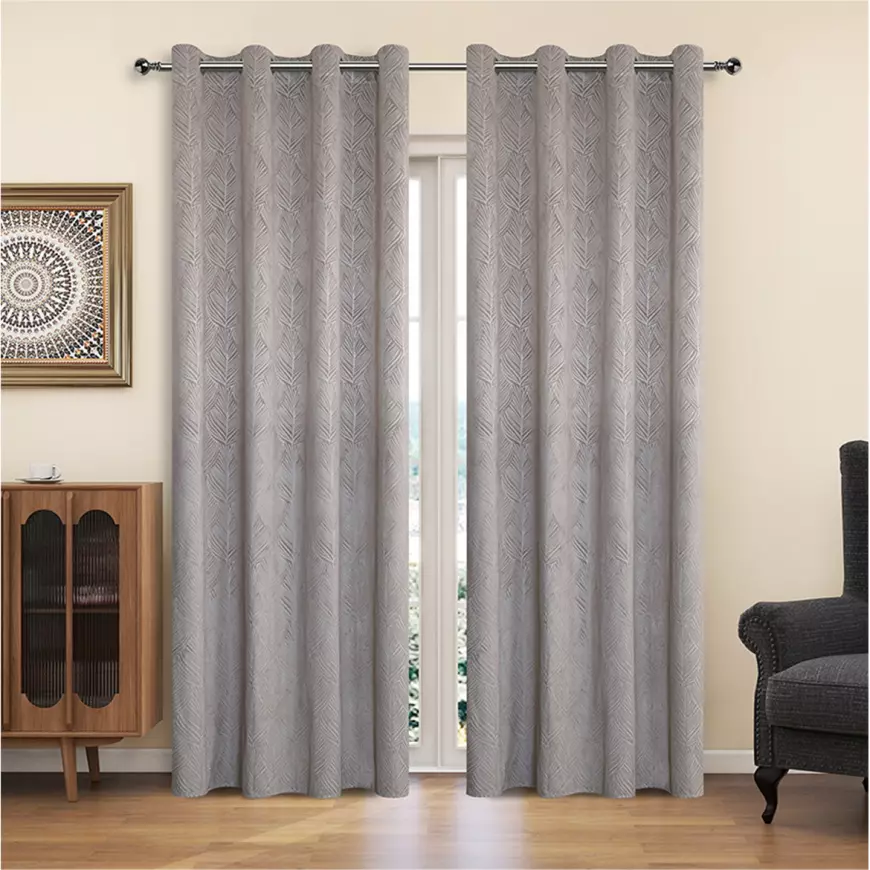 Záves na krúžkoch YC11940/200G/122/140x250 cm sivý