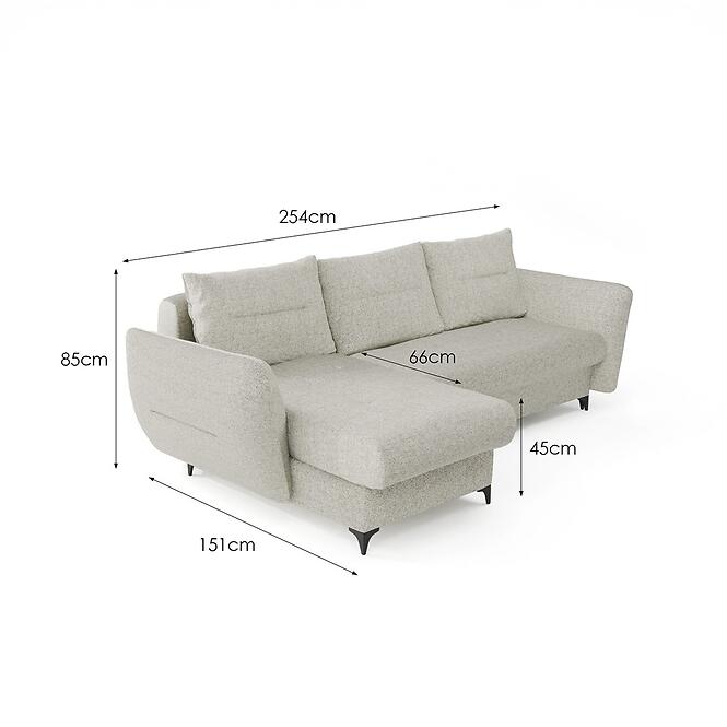 Rohová sedacia súprava Fortuna Puente 06 L