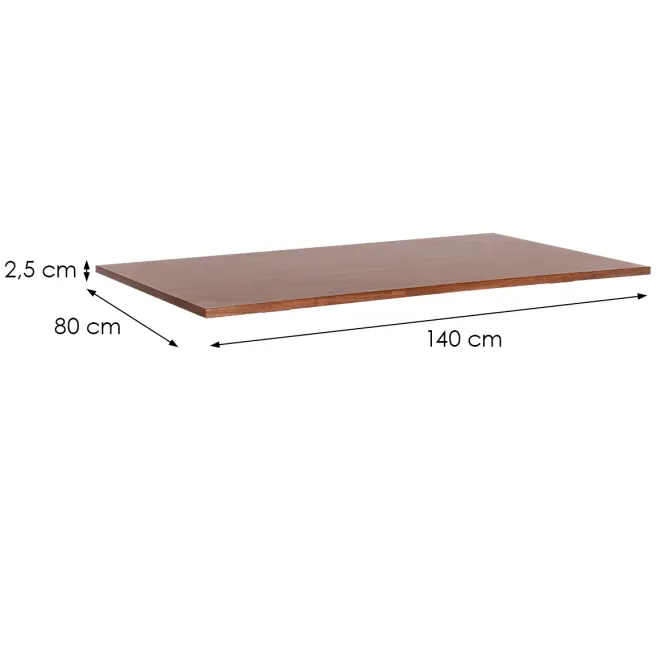 Stolová Doska TT SW509 9542 140x80 cm Hnedá,3