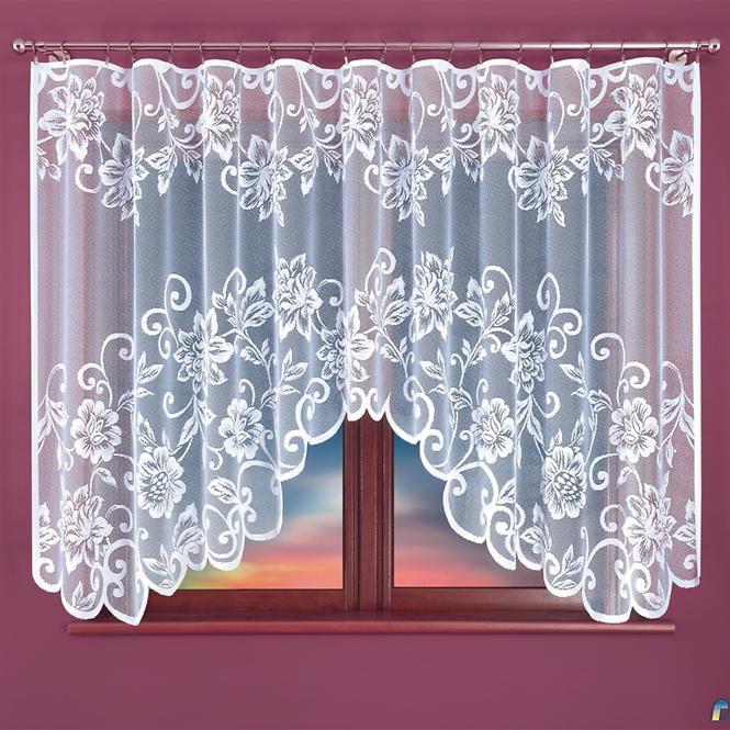 Žakárová záclona Odeta E301 300x160 cm