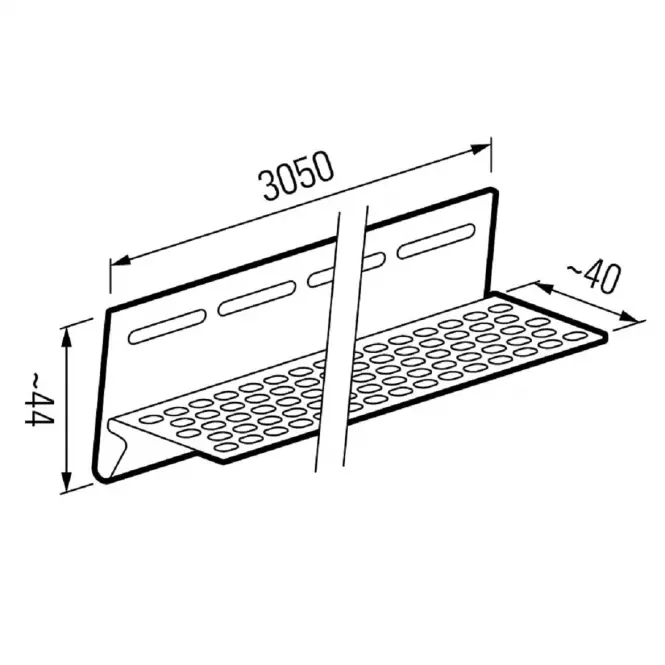 Lišta ventilačna SVP-11.5 3.05m