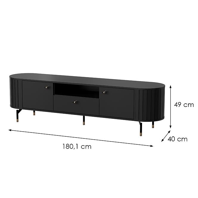 TV stolík Zante Za5 čierna,2