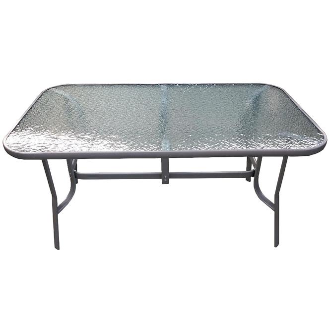 Záhradný sklenený stôl 70x90x150cm