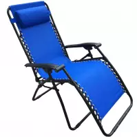 Záhradné ležadlo D-070 modré