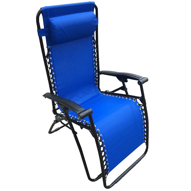 Záhradné ležadlo D-070 modré