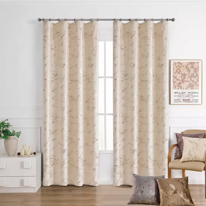 Záves na páske GOLDY VET479/1/210GSM 140x250 cm  krémový