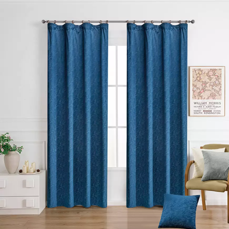 Záves na páske ROSALIA VET449/5/210GSM 140x250 cm  granátový