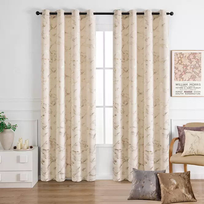 Záves na krúžkoch GOLDY VET479/1/210GSM 140x250 cm  krémový