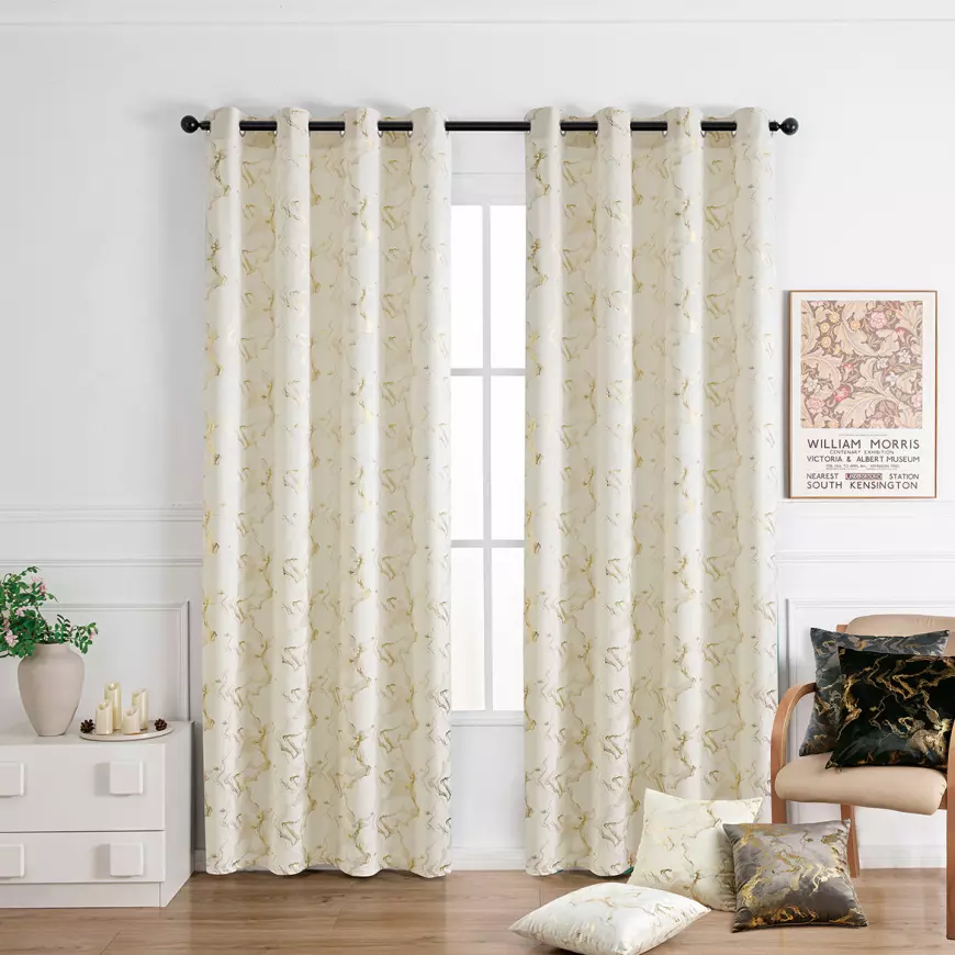 Záves na krúžkoch KLOE VET427/2/210GSM 140x250 cm  krémový
