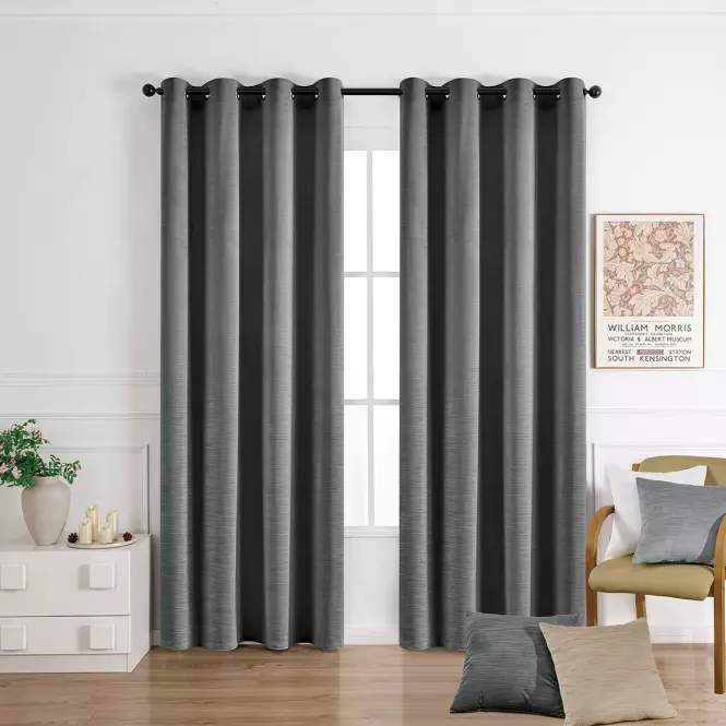 Záves na krúžkoch SOFI VET476/7/210GSM 140x250 cm  sivý
