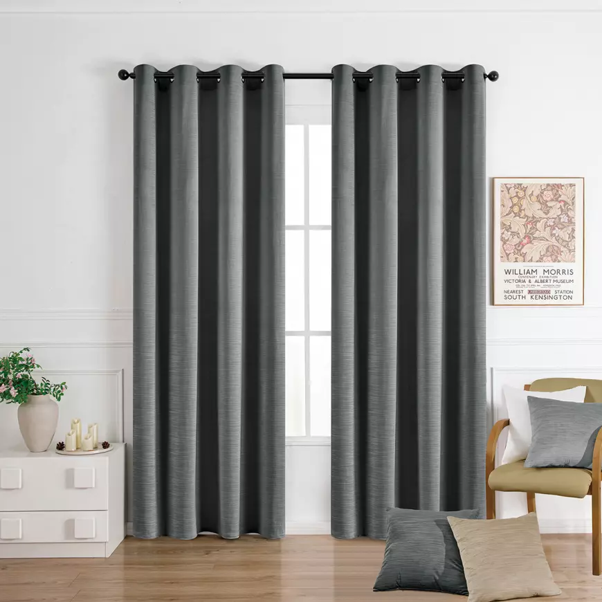 Záves na krúžkoch SOFI VET476/7/210GSM 140x250 cm  sivý