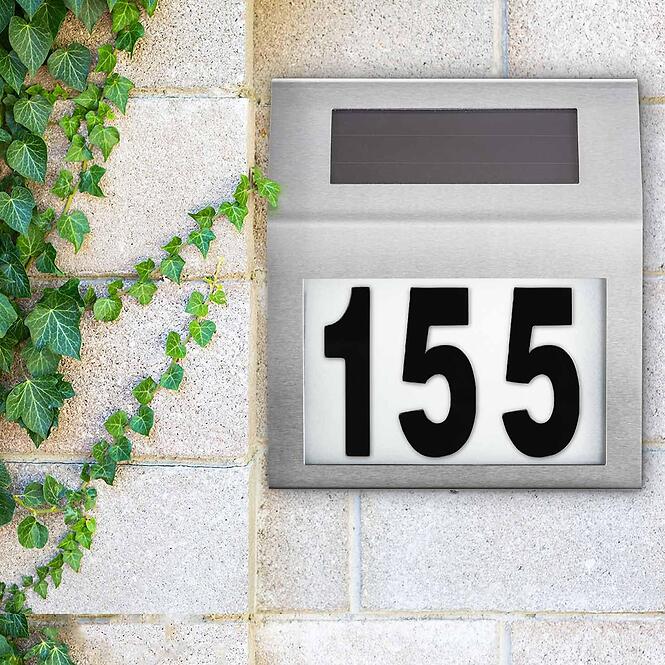 Solárna lampa číslo domu Broy 46827 chróm,11
