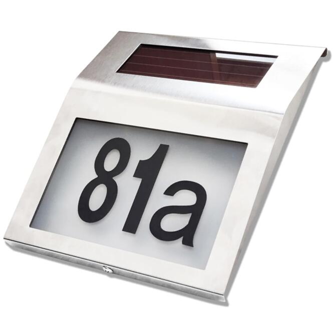 Solárna lampa číslo domu Broy 46827 chróm