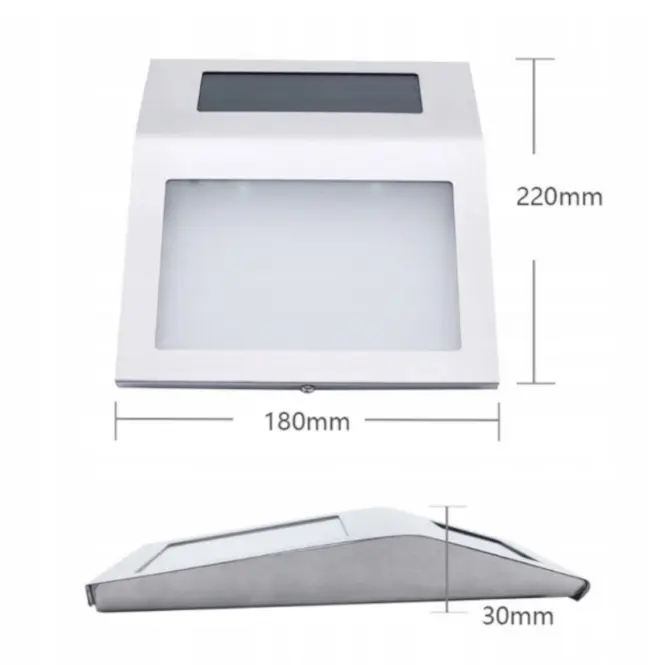 Solárna lampa číslo domu Broy 46827 chróm