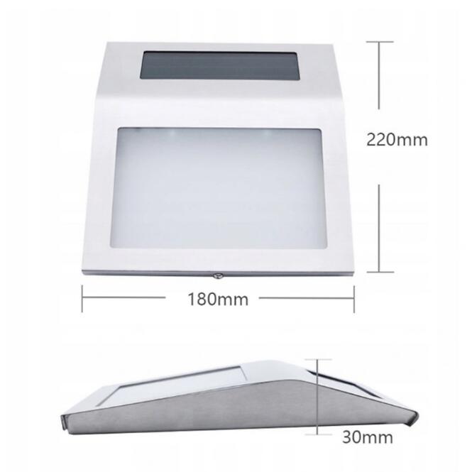 Solárna lampa číslo domu Broy 46827 chróm