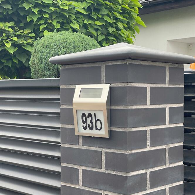 Solárna lampa číslo domu Broy 46827 chróm