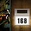 Solárna lampa číslo domu Broy 46827 Chrome,8
