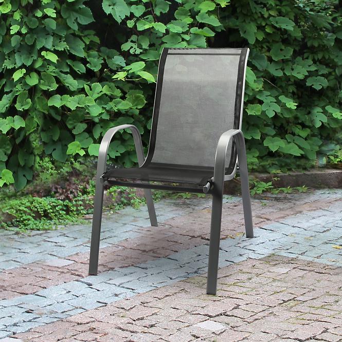 Záhradná stolička Berg 2 šedá,3
