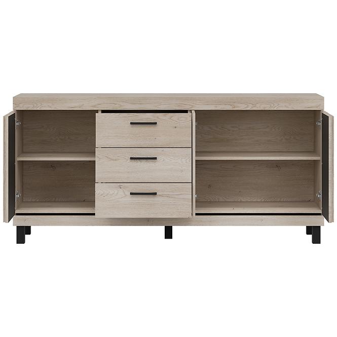 Komoda Mati Mi05 Dub Crem/Čierna