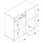 Komoda Lionel Li02 dub S./ biela,3