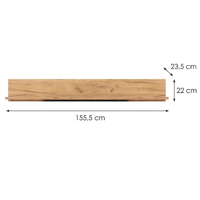 Polička Snobi Sb12 Dub Craft/Alpská Biela,2