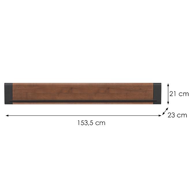 Polička Wisząca Naomi Na-9 Orech/Wenge