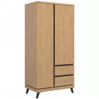 Skriňa Ate At11 Dub/Čierna