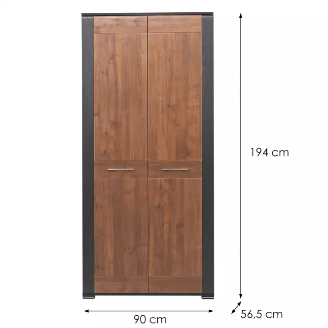 Skriňa 2d Naomi Na-7 Orech/Wenge