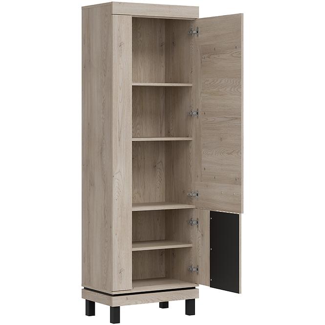 Skriňa Mati Mi09 Dub Cremona/čierna
