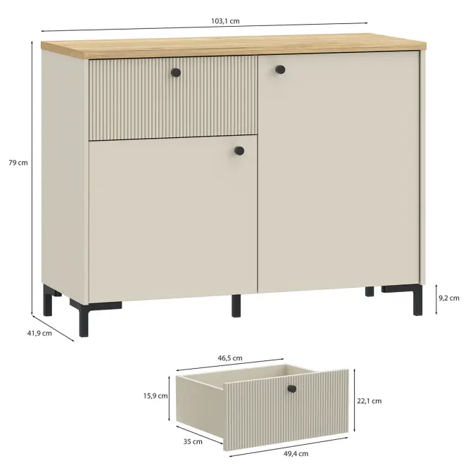 Komoda Palmerston BITK221R-M846,3