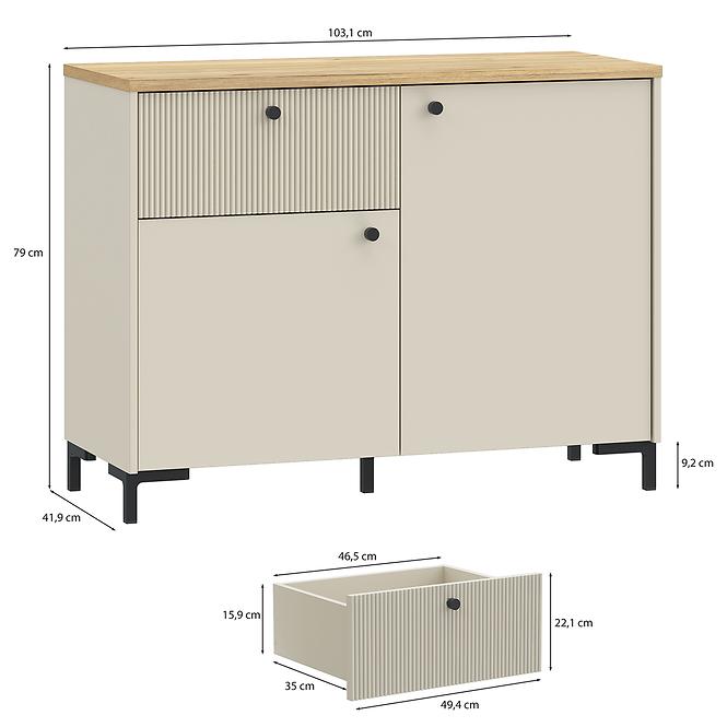 Komoda Palmerston BITK221R-M846,3