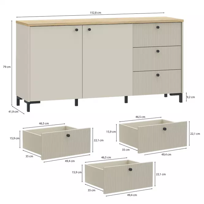 Komoda Palmerston BITK231R-M846