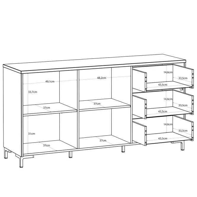 Komoda Palmerston BITK231R-M846,5
