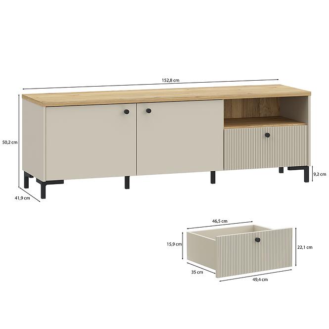 TV stolík Palmerston BITT121L-M846